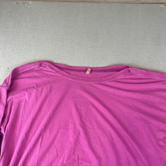 Free People Movement Magenta Disco Womens Sz S Shirt Long Sleeve - Picture 5 of 12